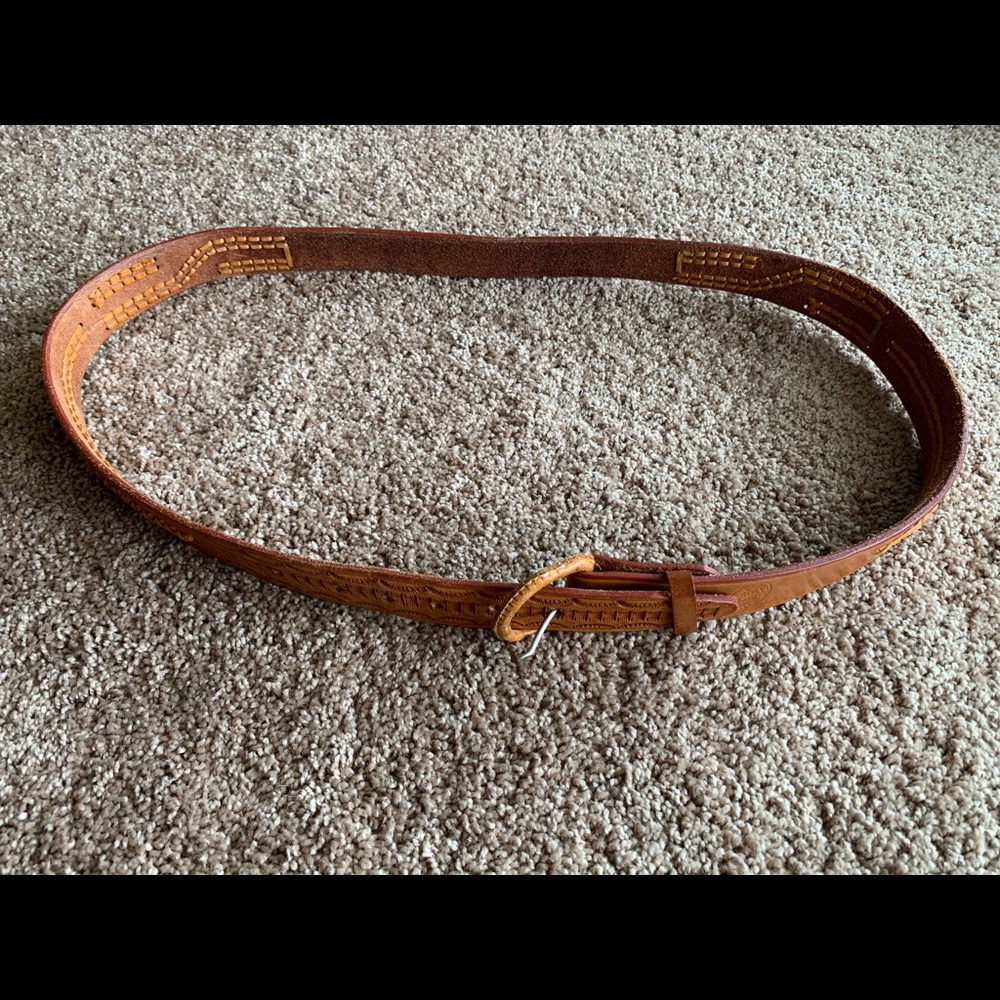 Brown western style belt size 46